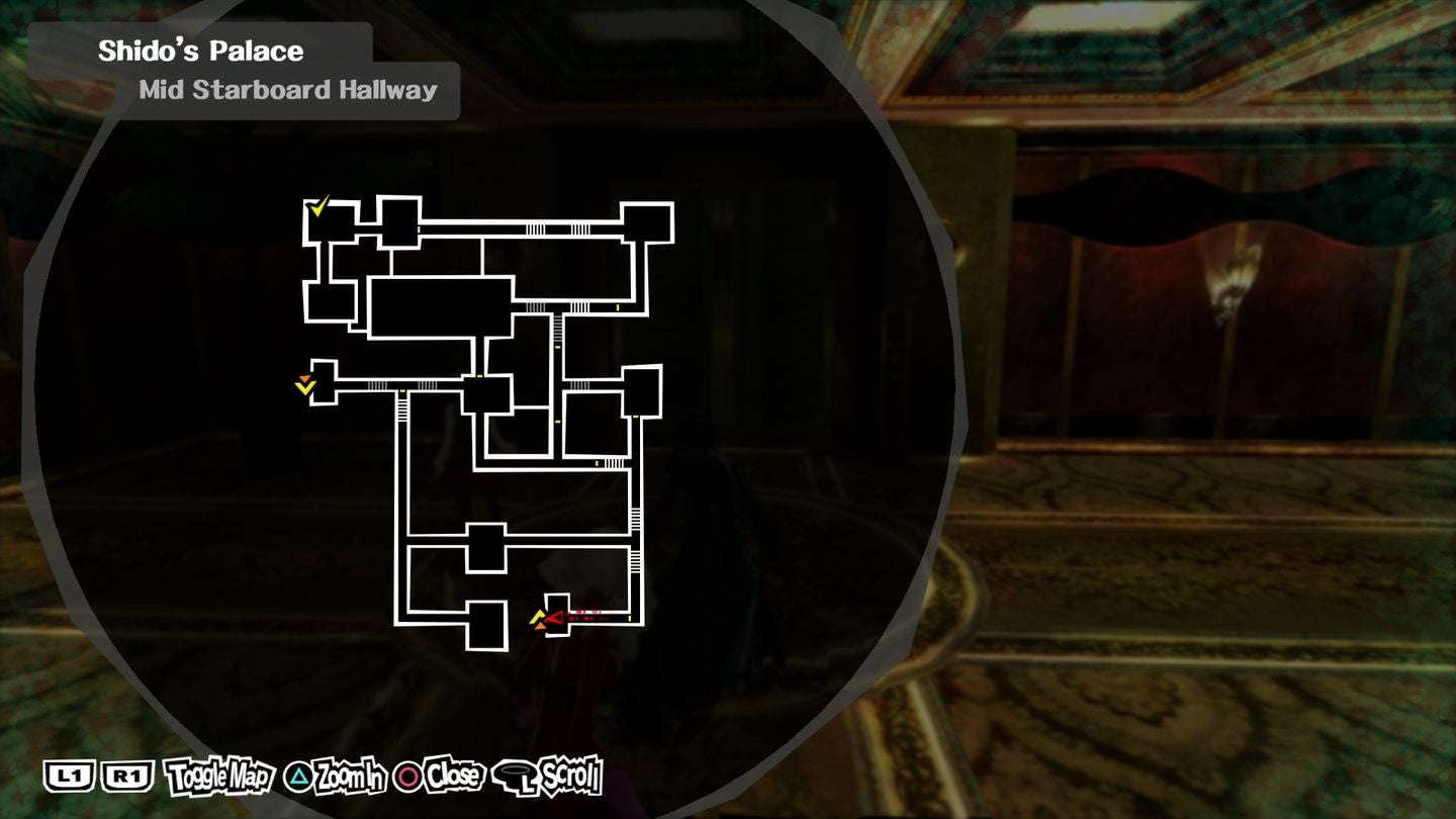 Persona 5 Shido Palace locked doors, Shadow IT President, Shido boss